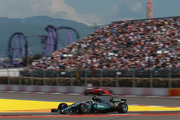 Motorsports: FIA Formula One World Championship WM Weltmeisterschaft 2017, Grand Prix of Russia, 77 Valtteri Bottas (FIN, Mercedes AMG Petronas), Sotschi Russia xHOCHxZWEIx