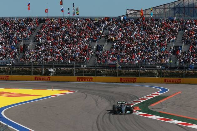 Motorsports: FIA Formula One World Championship WM Weltmeisterschaft 2017, Grand Prix of Russia, 77 Valtteri Bottas (FIN, Mercedes AMG Petronas), Sotschi Russia xHOCHxZWEIx