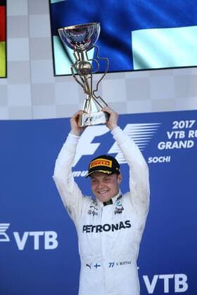 Motorsports: FIA Formula One World Championship WM Weltmeisterschaft 2017, Grand Prix of Russia, 77 Valtteri Bottas (FIN, Mercedes AMG Petronas), Sotschi Russia xHOCHxZWEIx