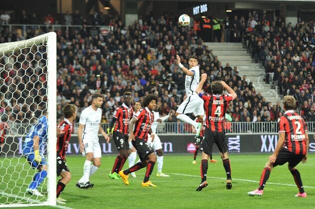 02 THIAGO SILVA psg) - 31 DANTE (nice) FOOTBALL : Nice vs Paris SG - Ligue 1 - 30 04 2017 FEP Panoramic 