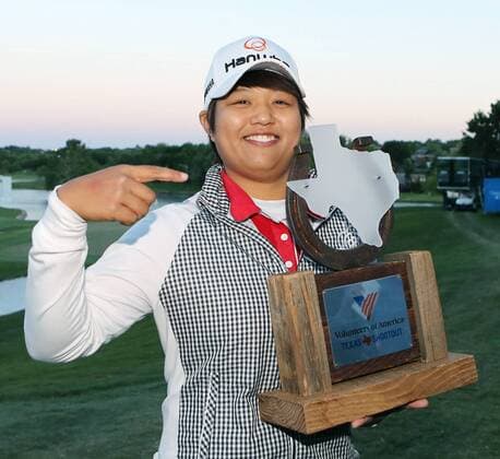 Nomura beats Kerr in 6-hole playoff to win Texas Shootout Japan s Harukyo Nomura holds her winner s trophy after defeating 20-year veteran Cristie Kerr in a six-hole playoff on April 30, 2017, to earn her third LPGA Golf Damen Tour victory at the Volunteers of America Texas Shootout in Irving, Texas. 