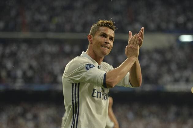 MADRID, ESPANA - 02 MAY of 2017: Goal of Cristiano Ronaldo during the match of Champions League between Real Madrid and Atletico de Madrid in Stadium Santiago Bernabeu (Madrid). (Isa Saiz Cordon Press).  xIsaxSaizx xx
