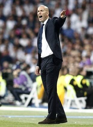 Real Madrid s coach Zinedine Zidane during Champions League 2016 2017 Semi-finals 1st leg match. May 2,2017.  (20170502128)