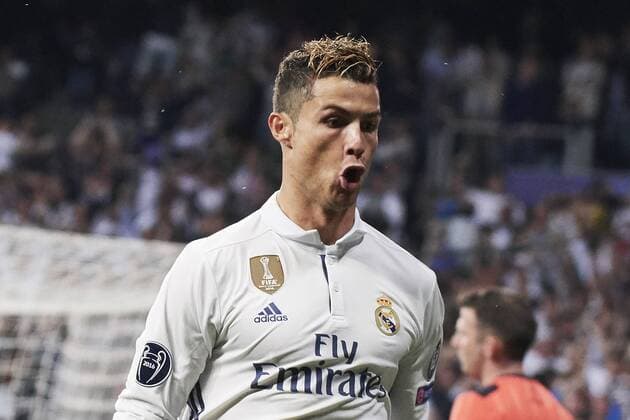 May 2, 2017 - Madrid, Spain - Cristiano Ronaldo (forward; Real Madrid) watched the Champions League, semifinal match between Real Madrid and Atletico de Madrid at Santiago Bernabeu Stadium on May 2, 2017 in Madrid, Spain Spanish Royals attends Real Madrid and Atletico de Madrid Champions League  - ZUMAg15_ 20170502_zaf_g15_088 Copyright: xJackxAbuinx