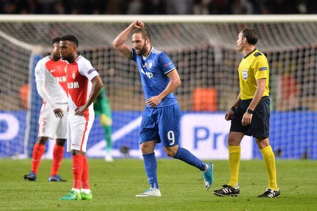 09 Gonzalo Higuain (juv) - JOIE FOOTBALL : Monaco vs Juventus - Ligue des Champions - 1 2 Finale - 03 05 2017 AnthonyBIBARD FEP Panoramic 