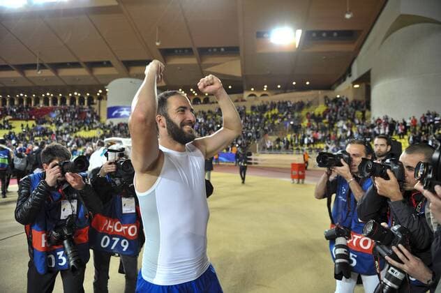 GONZALO GERARDO HIGUAIN (Juventus de Turin) FOOTBALL : AS Monaco vs Juventus de Turin - Ligue des champions - 1 2 finale - 03 05 2017 NorbertScanella Panoramic 