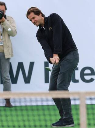 Showspiel Golf und Tennis. Hier spielt Tommy Haas Golf Tennis BMW Open 2017 München 04.05.2017