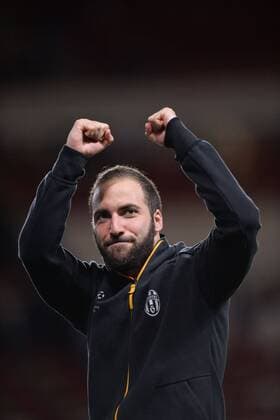 Fußball, CL, AS Monaco - Juventus Turin 09 Gonzalo Higuain (juv) - JOIE FOOTBALL : Monaco vs Juventus - Ligue des Champions - 1 2 Finale - 03 05 2017 AnthonyBIBARD FEP Panoramic 