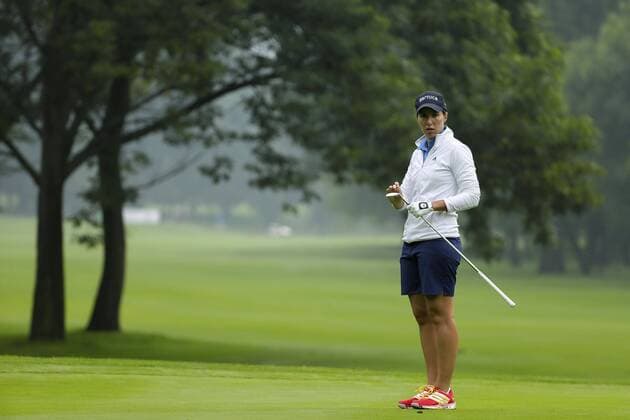 Spanish golfer Carlota Ciganda competes during the second round of the LPGA Golf Damen Lorena Ochoa Match Play Tournament at Mexico s Golf Club in Mexico City, Mexico, 05 May 2017. LORENA OCHOA MATCH PLAY TOURNAMENT IN MEXICO !ACHTUNG: NUR REDAKTIONELLE NUTZUNG!  Copyright: xJoséxMéndezx MEX001 20170505-636296096708193277