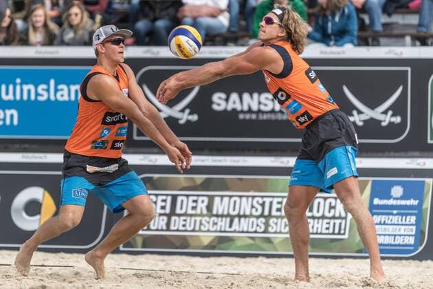 smart Beach Tour 2017 - Super Cup Muenster, 06.05.2017 Aleksandrs Samoilvs (LAT Janis Smedins (LAT); smart Beach Tour 2017 - Super Cup Muenster am 06.05.2017, Muenster. xPWx