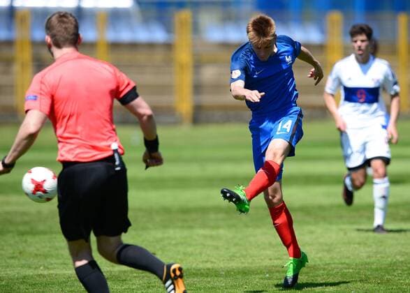 UEFA U-17 FRA FAROE - Zapresic, Croatia 06.05.2017. , Zapresic, Croatia - UEFA European U 17 Championship, group B, France - Faroe Islands. Mathis Picouleau.  MarkoxPrpic PIXSELL