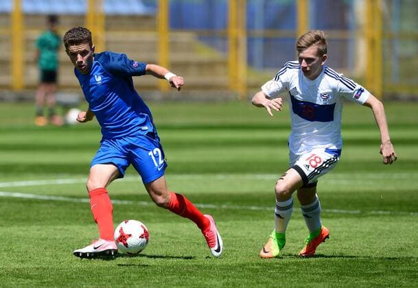UEFA U-17 FRA FAROE - Zapresic, Croatia 06.05.2017. , Zapresic, Croatia - UEFA European U 17 Championship, group B, France - Faroe Islands. Alan Kereoudan.  MarkoxPrpic PIXSELL