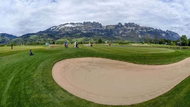 GOLF - Ladies Open 2017 GAMS,SWITZERLAND,06.MAY.17 - GOLF - Ladies Open, GC Gams-Werdenberg. Image shows the golf course in Gams. GEPAxpictures xOliverxLerch