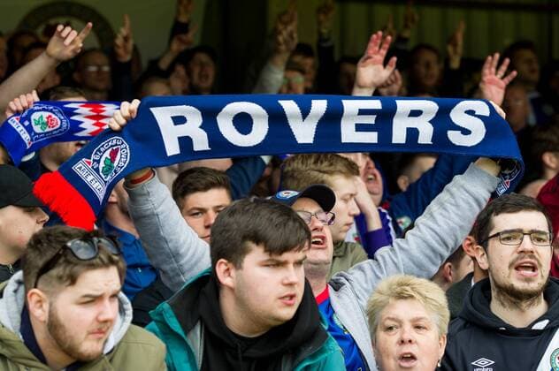 Blackburn supporter during the EFL Sky Bet Championship match between Brentford and Blackburn Rovers at Griffin Park, London, England on 7 May 2017. Copyright: xSalvioxCalabresex 15310071