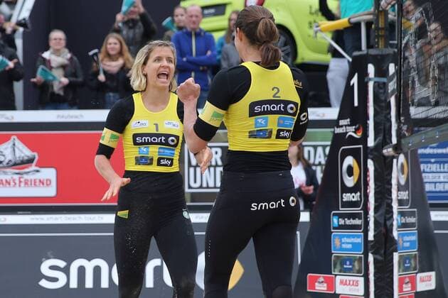 smart super cup Münster; Smart Beach Tour 2017; Meppelink, van Gestel - Ludwig, Walkenhorst +++ copyright: Joern Pollex HOCH ZWEI +++ Münster Germany xJoernxPollex HOCHxZWEIx