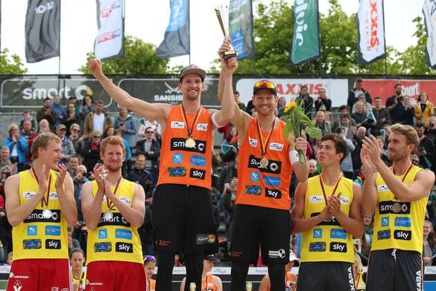 smart super cup Münster; Smart Beach Tour 2017; Bergmann, Harms - Brouwer, Meeuwsen +++ copyright: Joern Pollex HOCH ZWEI +++ Münster Germany xJoernxPollex HOCHxZWEIx