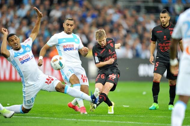 11 DIMITRI PAYET (om) - 26 VINCENT KOZIELLO (nice) - 19 William VAINQUEUR (om) FOOTBALL : Marseille vs Nice - Ligue 1 - 07 05 2017 FEP Panoramic 