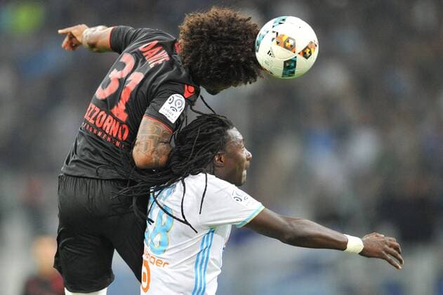 18 BAFETIMBI GOMIS (om) - 31 DANTE (nice) FOOTBALL : Marseille vs Nice - Ligue 1 - 07 05 2017 FEP Panoramic 