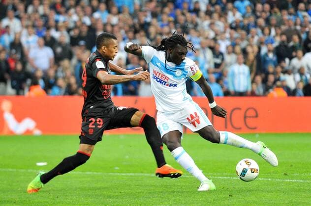 18 BAFETIMBI GOMIS (om) - 29 DALBERT HENRIQUE (nice) FOOTBALL : Marseille vs Nice - Ligue 1 - 07 05 2017 FEP Panoramic 