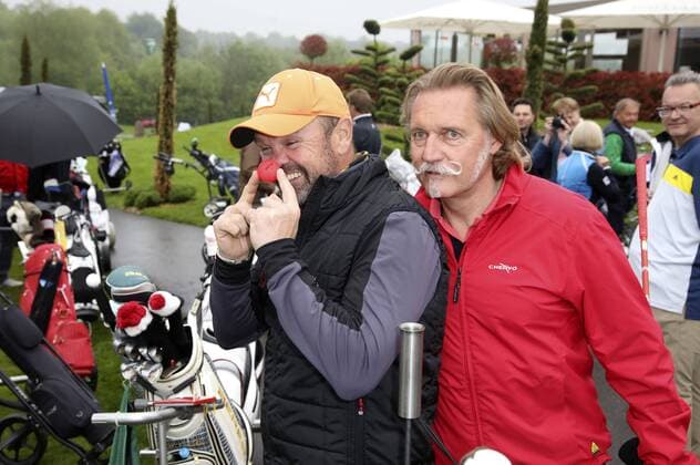Sven Ottke und Ingo Lenssen beim Europa-Park Eagles Charity Golfcup 2017 auf dem Golfplatz des Europa-Park Golfclubs Breisgau e.V. in Herbolzheim-Tutschfelden. Rust, 08.05.2017 Foto:xS.xGabschx xFuturexImage
