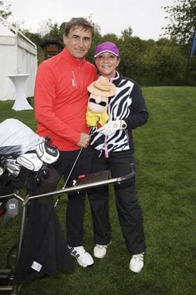 Stefan Kuntz mit Ehefrau Sabine beim Europa-Park Eagles Charity Golfcup 2017 auf dem Golfplatz des Europa-Park Golfclubs Breisgau e.V. in Herbolzheim-Tutschfelden. Rust, 08.05.2017 Foto:xS.xGabschx xFuturexImage