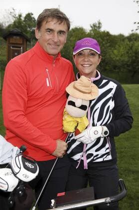 Stefan Kuntz mit Ehefrau Sabine beim Europa-Park Eagles Charity Golfcup 2017 auf dem Golfplatz des Europa-Park Golfclubs Breisgau e.V. in Herbolzheim-Tutschfelden. Rust, 08.05.2017 Foto:xS.xGabschx xFuturexImage