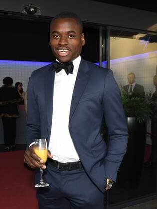 Oostende s Landry Nany Dimata pictured at the 26th Gala of the Ebony Shoe, at the Birmingham Palace venue, in Brussels, Monday 08 May 2017. The Ebony Shoe award is given to the best African or of African descend player in the Jupiler Pro League Belgian first division soccer competition. THIERRYxROGE  x05093798x