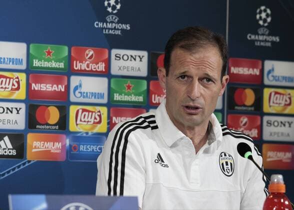 May 8, 2017 - Turin, Italy - Massimiliano Allegri during the press conference PK Pressekonferenz before Champions League semi-finals match between Juventus v Monaco, in Turin, on May 8, 2017. Juventus Press Conference  - ZUMAn230 20170508_zaa_n230_098 Copyright: xLorisxRosellix