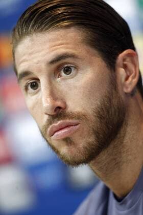Real Madrid s Sergio Ramos in press conference PK Pressekonferenz after training session. May 9,2017.  (2017050979)