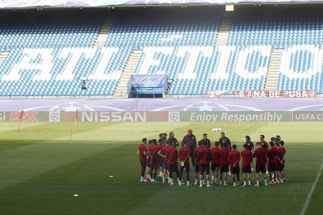 Atletico de Madrid s team during training session. May 9,2017.  (20170509182)