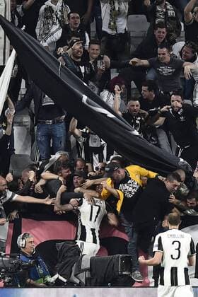 Db Torino 09 05 017 - Champions League Juventus-Monaco foto Daniele Buffa Image nella foto: esultanza gol Mario Mandzukic 