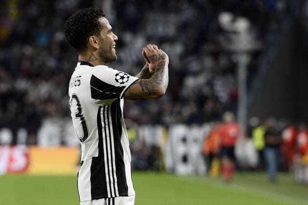 Db Torino 09 05 017 - Champions League Juventus-Monaco foto Daniele Buffa Image nella foto: esultanza gol Dani Alves 