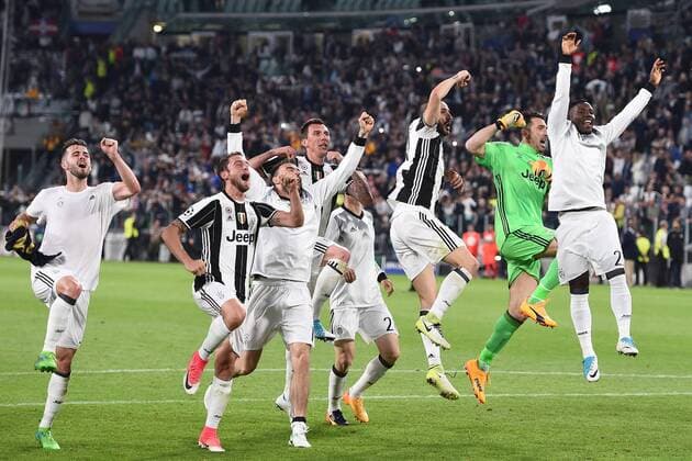 Mg Torino 09 05 2017 - Champions League Juventus-Monaco foto Matteo Gribaudi Image nella foto: esultanza a fine gara Juventus 