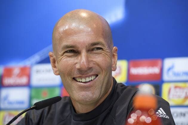 Rueda de prensa del Real Madrid. En la imagen, Zidane. press conference PK Pressekonferenz of Real Madrid. In this picture, Zidane. xJUANxAGUADOx 