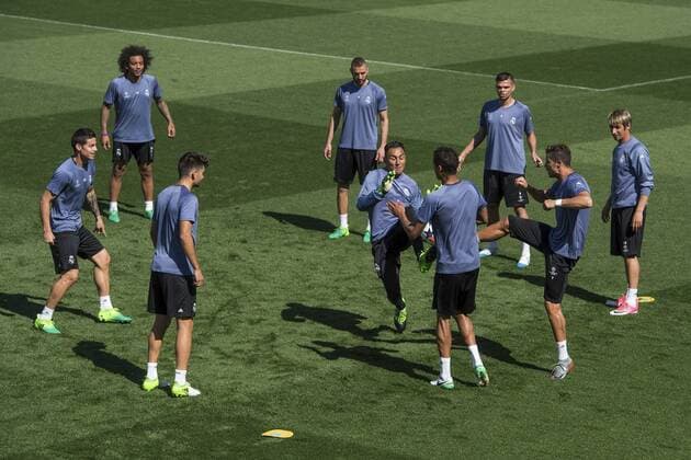 Fußball, CL, Real Madrid Training Entrenamiento del Real Madrid en Valdebebas. En la imagen, Keylor Navas. Real Madrid practice at Valdebebas. In this picture, Keylor Navas. xJUANxAGUADOx 