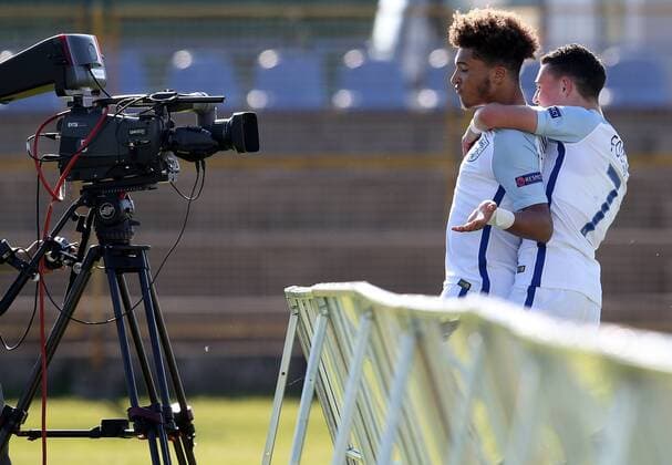 PXL_UEFA European U-17 Championship, group D, England vs. Netherlands 10.05.2017., Zapresic, Croatia - UEFA European U-17 Championship 2017, group D, 3rd round, England vs. Netherlands. Jadon Sancho, Phil Foden.  IgorxKralj PIXSELL