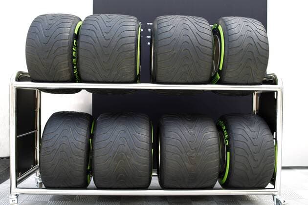 Motorsports: FIA Formula One World Championship WM Weltmeisterschaft 2017, Grand Prix of Spain, Pirelli, tire, tires, tyre, tyres, wheel, wheels, Reifen, Rad, feature Barcelona Spain xHOCHxZWEIx