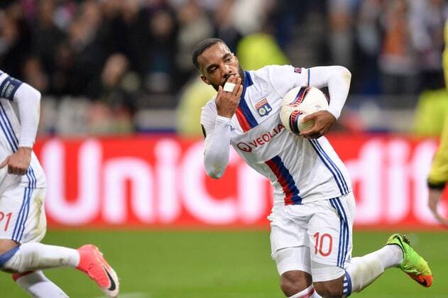 Fußball, EL, Olympique Lyon - Ajax Amsterdam 10 ALEXANDRE LACAZETTE (ol) - JOIE FOOTBALL : Lyon vs Ajax Amsterdam - Ligue Europa - 1 2 Finale - 11 05 2017 AnthonyBIBARD FEP Panoramic 