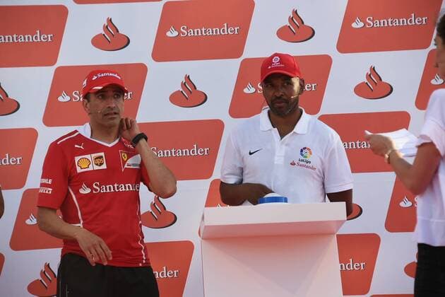 Formel 1, GP Spanien, Ferrari Promo-Event Ambiente antes del GP de F1 de Espana en el circuito de Montmeló. En la imagen, Marcos Senna y Marc Gené. Atmosphere before Spain F1 GP at Montmeló circuit. In this picture, Marcos Senna and Marc Gené. xRVxRacingxPressx  RV RACING PRESS