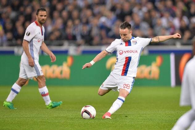 Fußball, EL, Olympique Lyon - Ajax Amsterdam 28 MATHIEU VALBUENA (ol) FOOTBALL : Lyon vs Ajax Amsterdam - Ligue Europa - 1 2 Finale - 11 05 2017 AnthonyBIBARD FEP Panoramic 