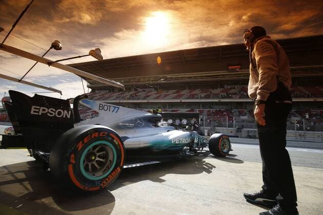 Motorsports: FIA Formula One World Championship WM Weltmeisterschaft 2017, Grand Prix of Spain, 77 Valtteri Bottas (FIN, Mercedes AMG Petronas F1 Team), Barcelona Spain xHOCHxZWEIx