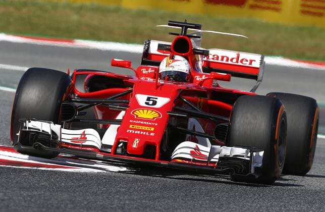 Motorsports: FIA Formula One World Championship WM Weltmeisterschaft 2017, Grand Prix of Spain, 5 Sebastian Vettel (GER, Scuderia Ferrari), Barcelona Spain xHOCHxZWEIx