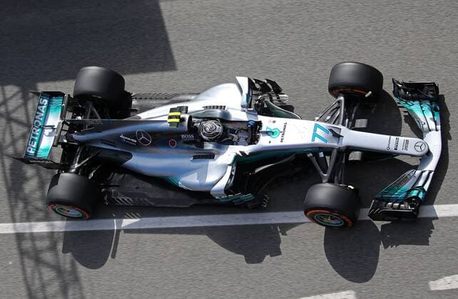 May 12, 2017 - Barcelona, Spain - The Mercedes of Valtteri Bottas during practice 1 of the Formula 1 Spain GP, held in the Barcelona-Catalunya Circuit, on may 12 2017. Photo: Nurphoto Spanish F1 Grand Prix - Practice  - ZUMAn230 20170512_zaa_n230_073 Copyright: xUrbanandsportx