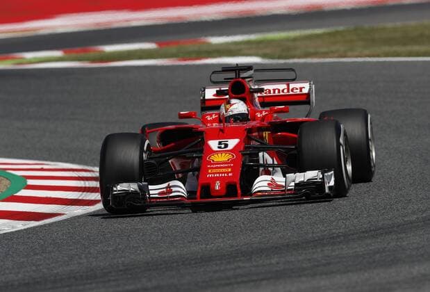 Motorsports: FIA Formula One World Championship WM Weltmeisterschaft 2017, Grand Prix of Spain, 5 Sebastian Vettel (GER, Scuderia Ferrari), Barcelona Spain xHOCHxZWEIx