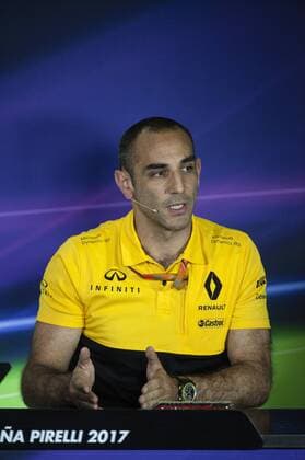 May 12th 2017, Circuit de Barcelona, Catalunya, Spain; Spanish Formula One Grand Prix; Friday Practice; Renault Racing Managing Director Cyril Abiteboul during the press conference PK Pressekonferenz xPabloxGuillenx  ActionPlus11878460