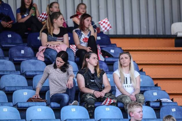 UEFA European Championship EM Europameisterschaft U-17, quarter-final, France vs. Spain 12.05.2017., Varazdin, Croatia - UEFA European Championship Under-17, quarter-final, France vs. Spain. Supporters.  IgorxSoban PIXSELL