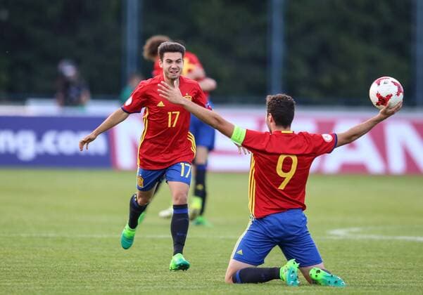 UEFA European Championship EM Europameisterschaft U-17, quarter-final, France vs. Spain 12.05.2017., Varazdin, Croatia - UEFA European Championship Under-17, quarter-final, France vs. Spain. Abel Ruiz, Jose Alonso.  IgorxSoban PIXSELL