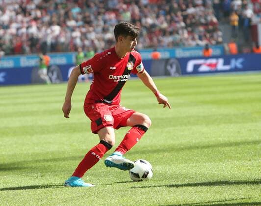 1.Fussball-Bundesliga : Bayer 04 Leverkusen--1.FC Köln 33.Sptg. Kai Havertz (B04). 1.Fussball-Bundesliga : Bayer 04 Leverkusen--1.FC Köln 33.Sptg.