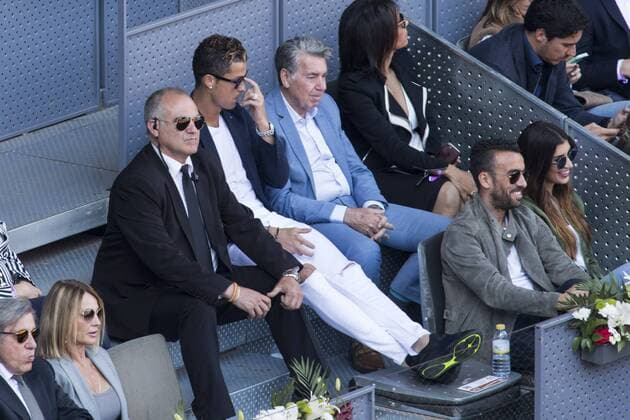 Cristiano Ronaldo of Real Madrid during the Mutua Madrid Open Tennis 2017 at Caja Magica in Madrid, May 13, 2017. Spain.  (20170513093)