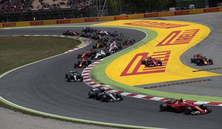 Formula One drivers compete during 2017 Grand Prix of Spain at Barcelona-Catalonia racetrack in Montmelo, Catalonia, northeastern Spain, 14 May 2017. GRAND PRIX OF SPAIN !ACHTUNG: NUR REDAKTIONELLE NUTZUNG!  Copyright: xAlbertoxEstevezx GRA205 20170514-636303688260883096